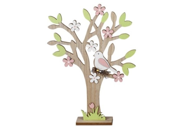 formano Deko- Baum aus Holz, höhe ca. 40cm, Frühjahrsdeko, Deko-Figur