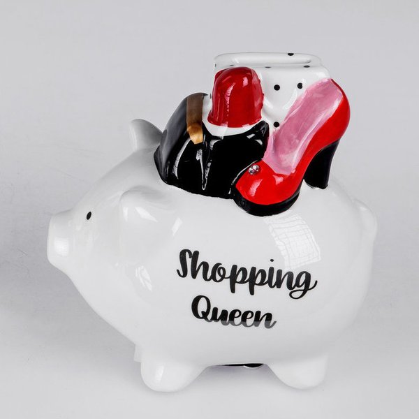 formano Spardose Sparschwein Shopping Queen - Geschenkartikel - neu