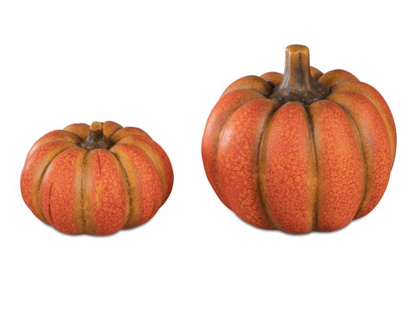 formano Herbstdeko, Deko-Kürbis klassisch, Terracotta, 15, 19 oder 28 cm, neu